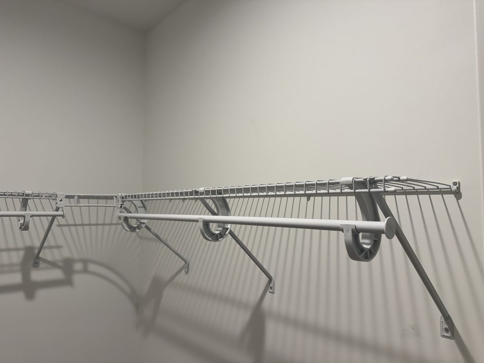 Closet shelving, angle 2